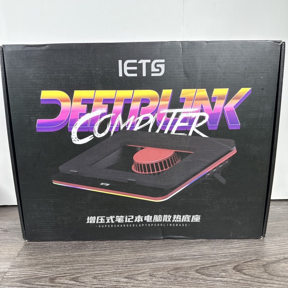 IETS GT500‎ Powerful Turbo-Fan (5000 RPM) RGB Laptop Cooling Pad